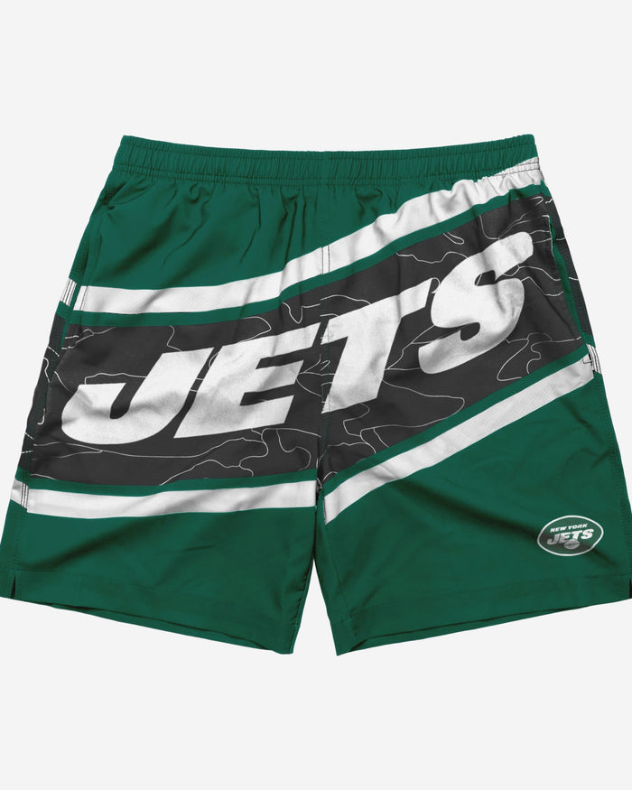 New York Jets Big Wordmark Swimming Trunks FOCO - FOCO.com