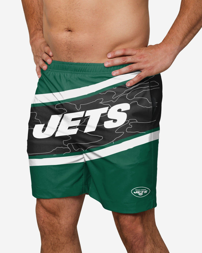 New York Jets Big Wordmark Swimming Trunks FOCO S - FOCO.com