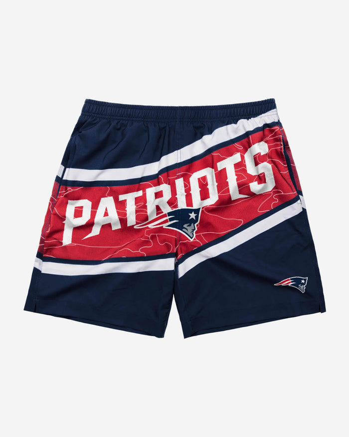 New England Patriots Big Wordmark Swimming Trunks FOCO - FOCO.com
