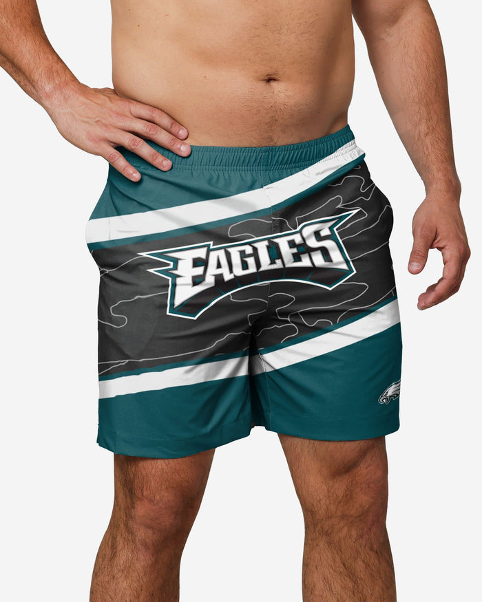 Philadelphia Eagles Big Wordmark Swimming Trunks FOCO S - FOCO.com