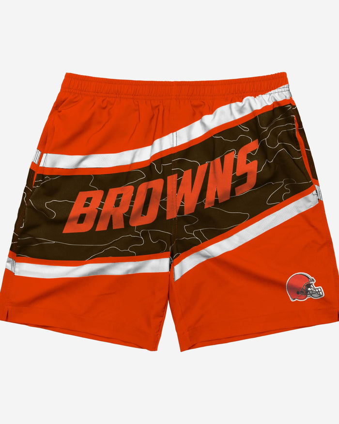 Cleveland Browns Big Wordmark Swimming Trunks FOCO - FOCO.com