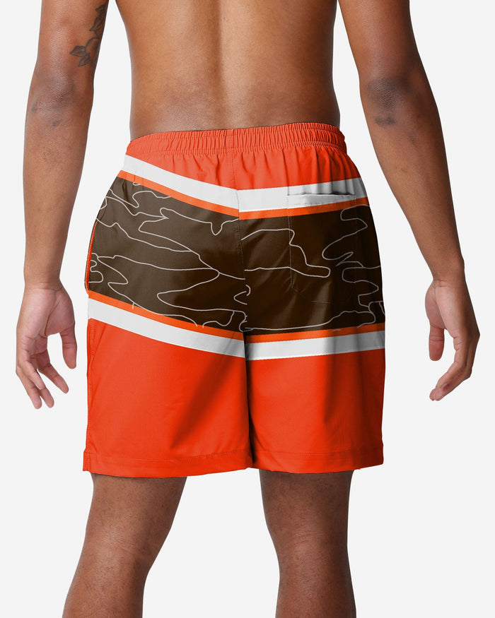 Cleveland Browns Big Wordmark Swimming Trunks FOCO - FOCO.com