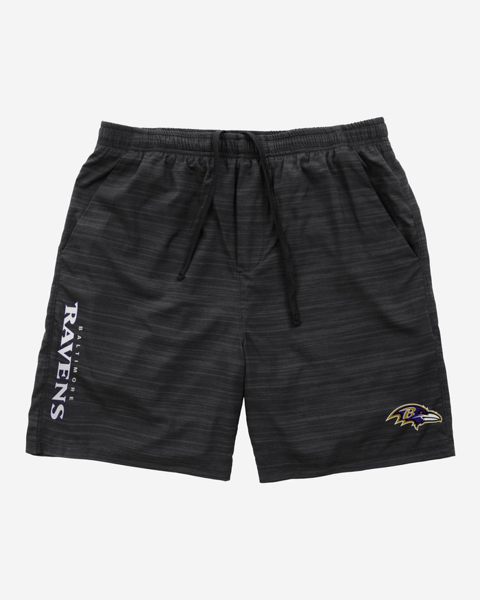 Baltimore Ravens Heathered Black Woven Liner Shorts FOCO - FOCO.com