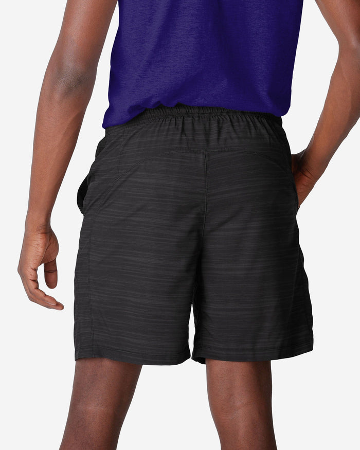 Baltimore Ravens Heathered Black Woven Liner Shorts FOCO - FOCO.com