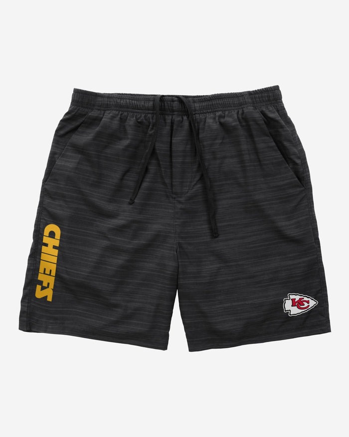 Kansas City Chiefs Heathered Black Woven Liner Shorts FOCO - FOCO.com