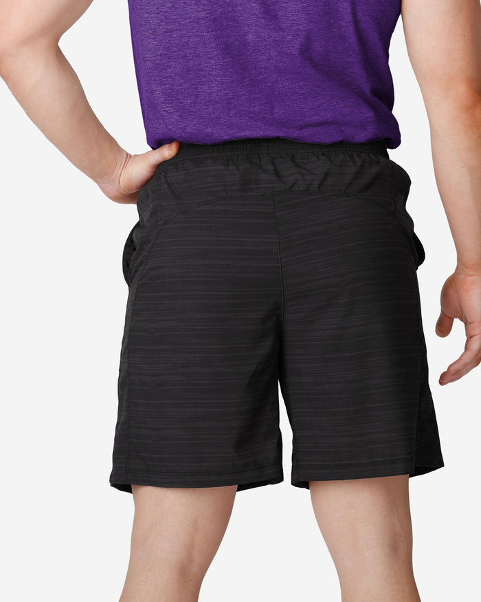 Minnesota Vikings Heathered Black Woven Liner Shorts FOCO - FOCO.com