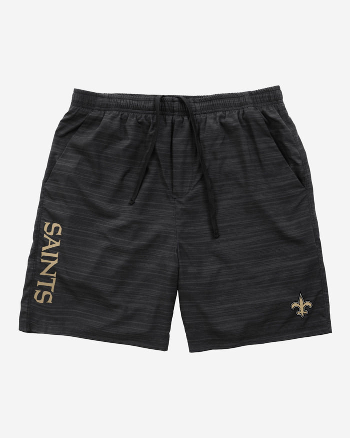 New Orleans Saints Heathered Black Woven Liner Shorts FOCO - FOCO.com