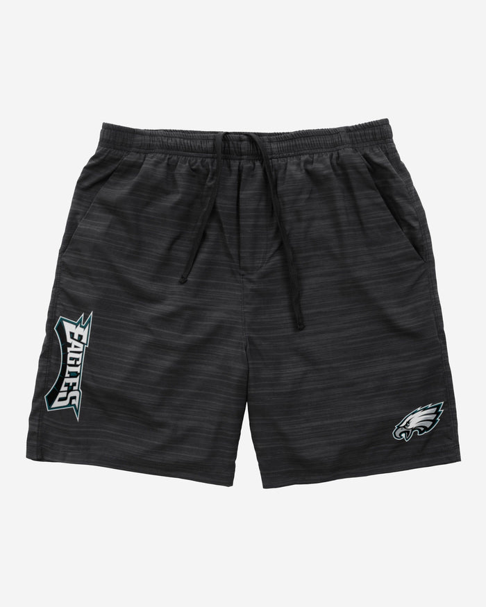 Philadelphia Eagles Heathered Black Woven Liner Shorts FOCO - FOCO.com