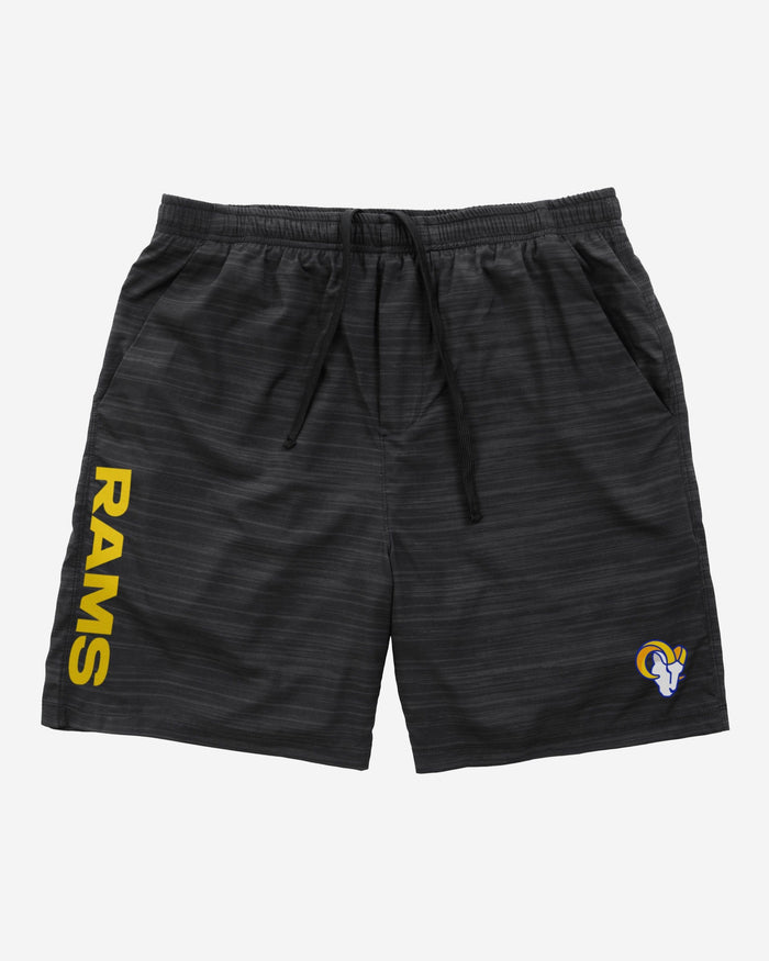 Los Angeles Rams Heathered Black Woven Liner Shorts FOCO - FOCO.com