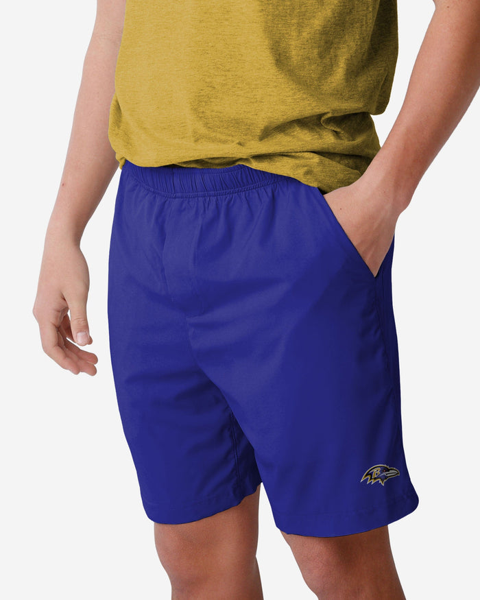 Baltimore Ravens Solid Woven Shorts FOCO S - FOCO.com