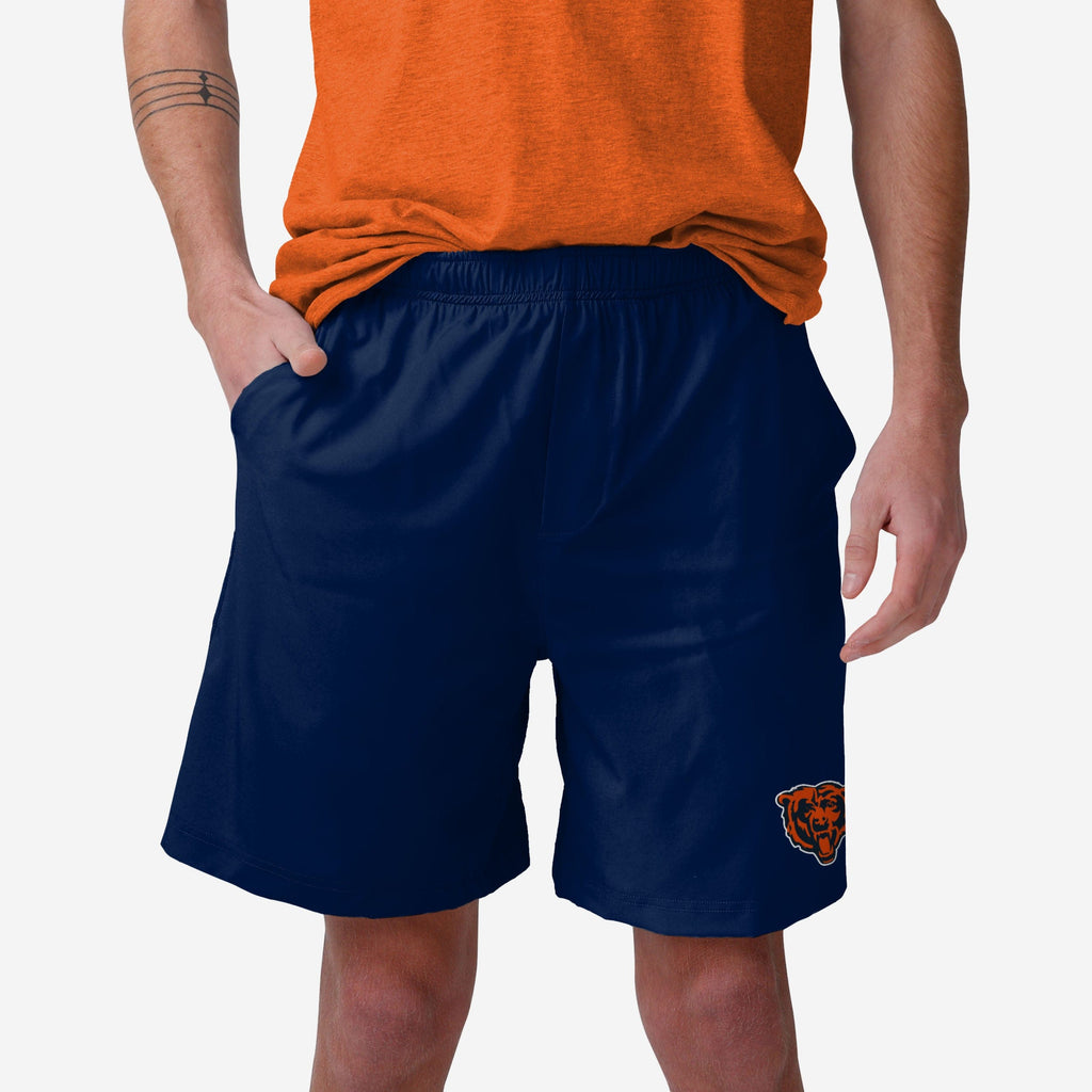 Chicago Bears Solid Woven Shorts FOCO S - FOCO.com