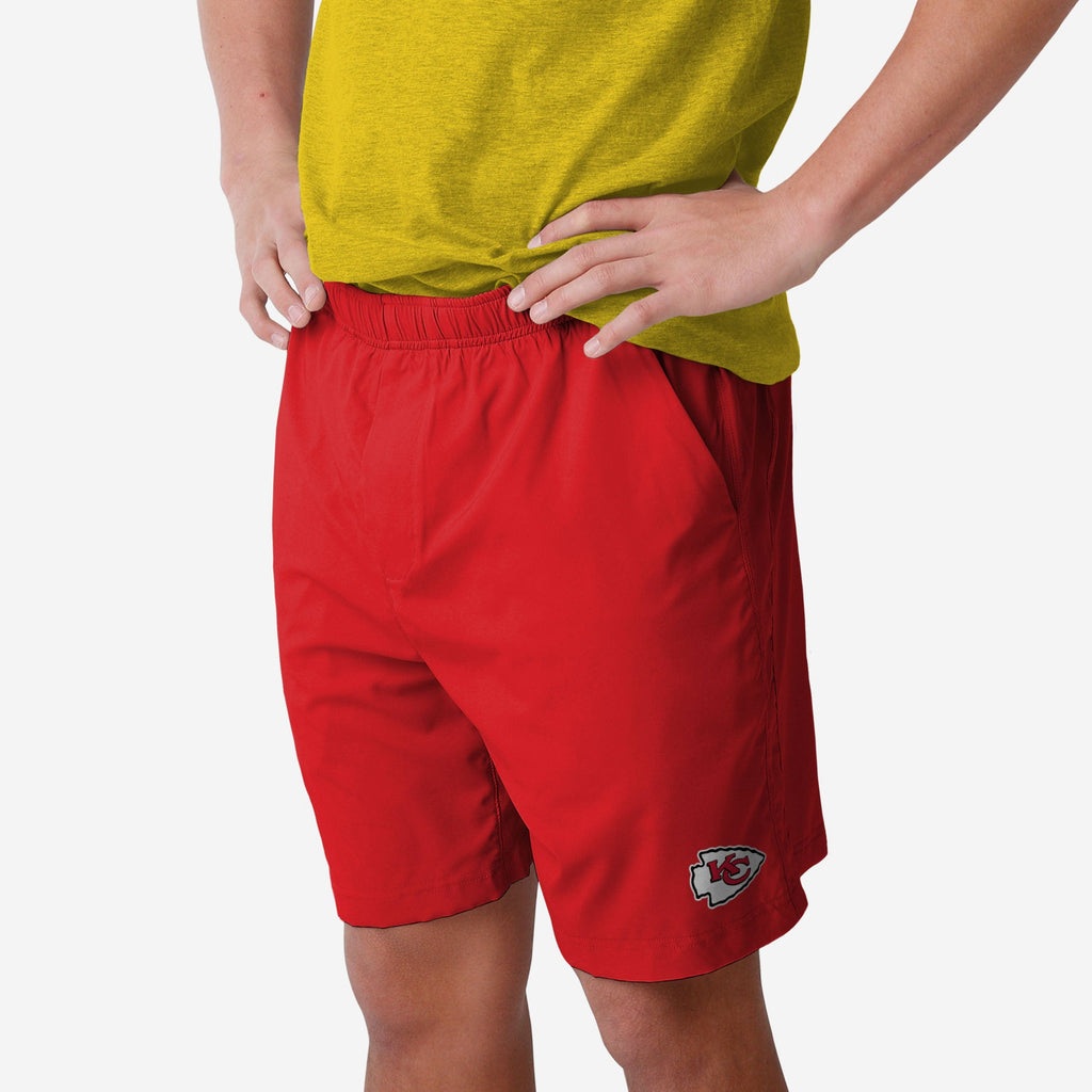 Kansas City Chiefs Solid Woven Shorts FOCO S - FOCO.com