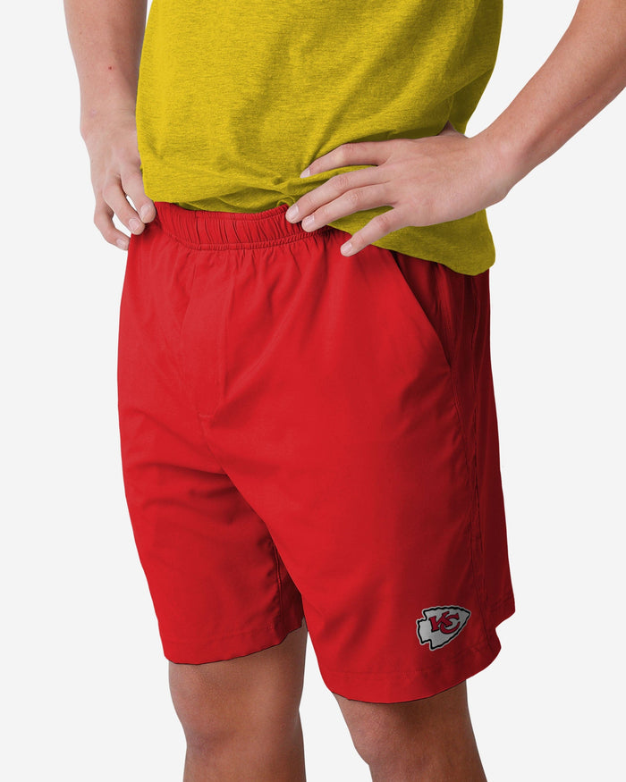 Kansas City Chiefs Solid Woven Shorts FOCO S - FOCO.com