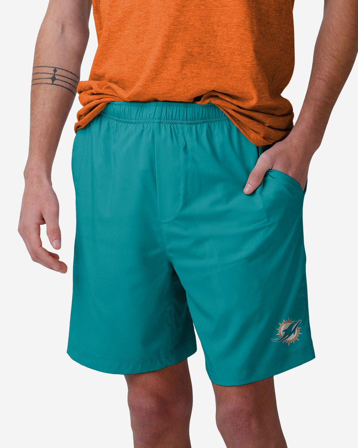 Miami Dolphins Solid Woven Shorts FOCO S - FOCO.com