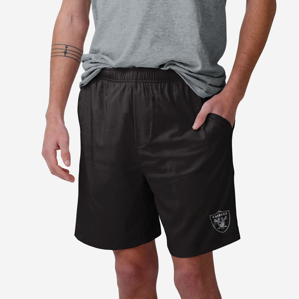 Las Vegas Raiders Solid Woven Shorts FOCO S - FOCO.com