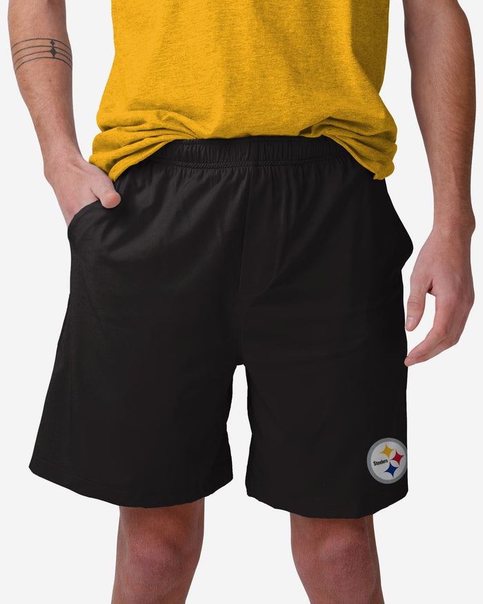 Pittsburgh Steelers Solid Woven Shorts FOCO S - FOCO.com