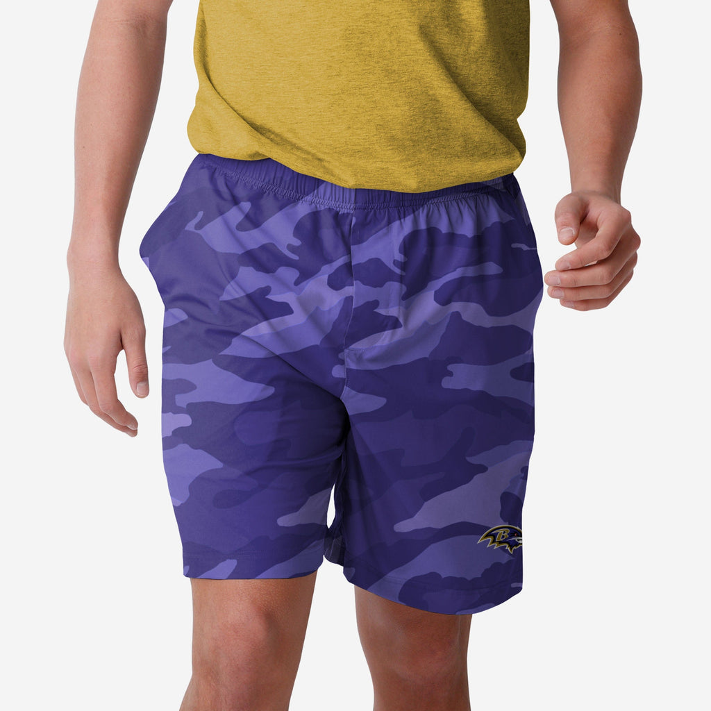 Baltimore Ravens Tonal Camo Woven Shorts FOCO S - FOCO.com