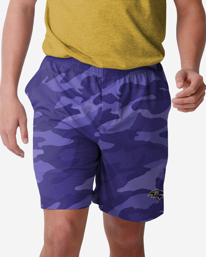 Baltimore Ravens Tonal Camo Woven Shorts FOCO S - FOCO.com