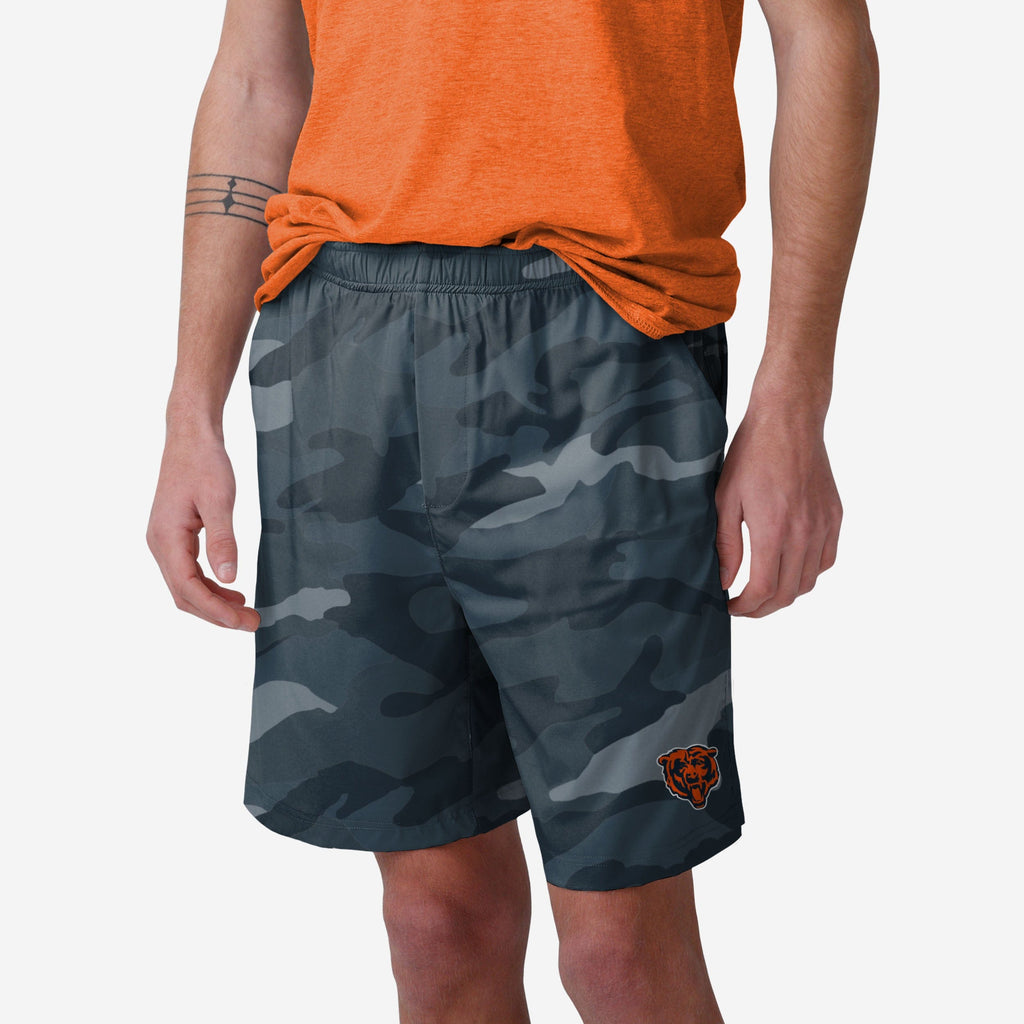 Chicago Bears Tonal Camo Woven Shorts FOCO S - FOCO.com