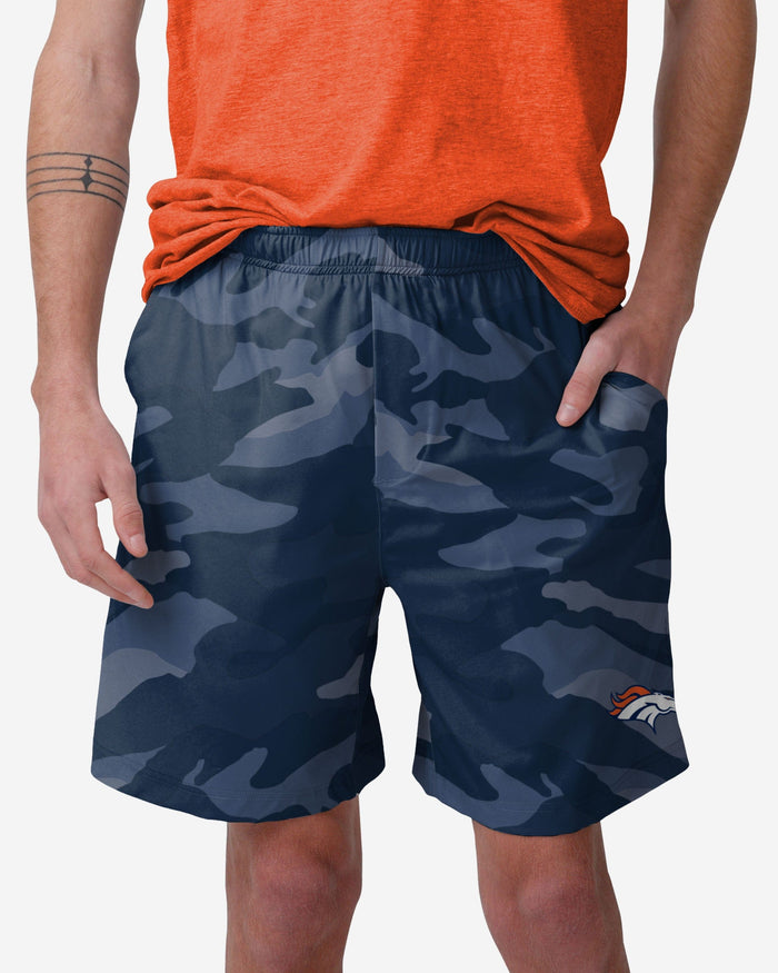 Denver Broncos Tonal Camo Woven Shorts FOCO S - FOCO.com