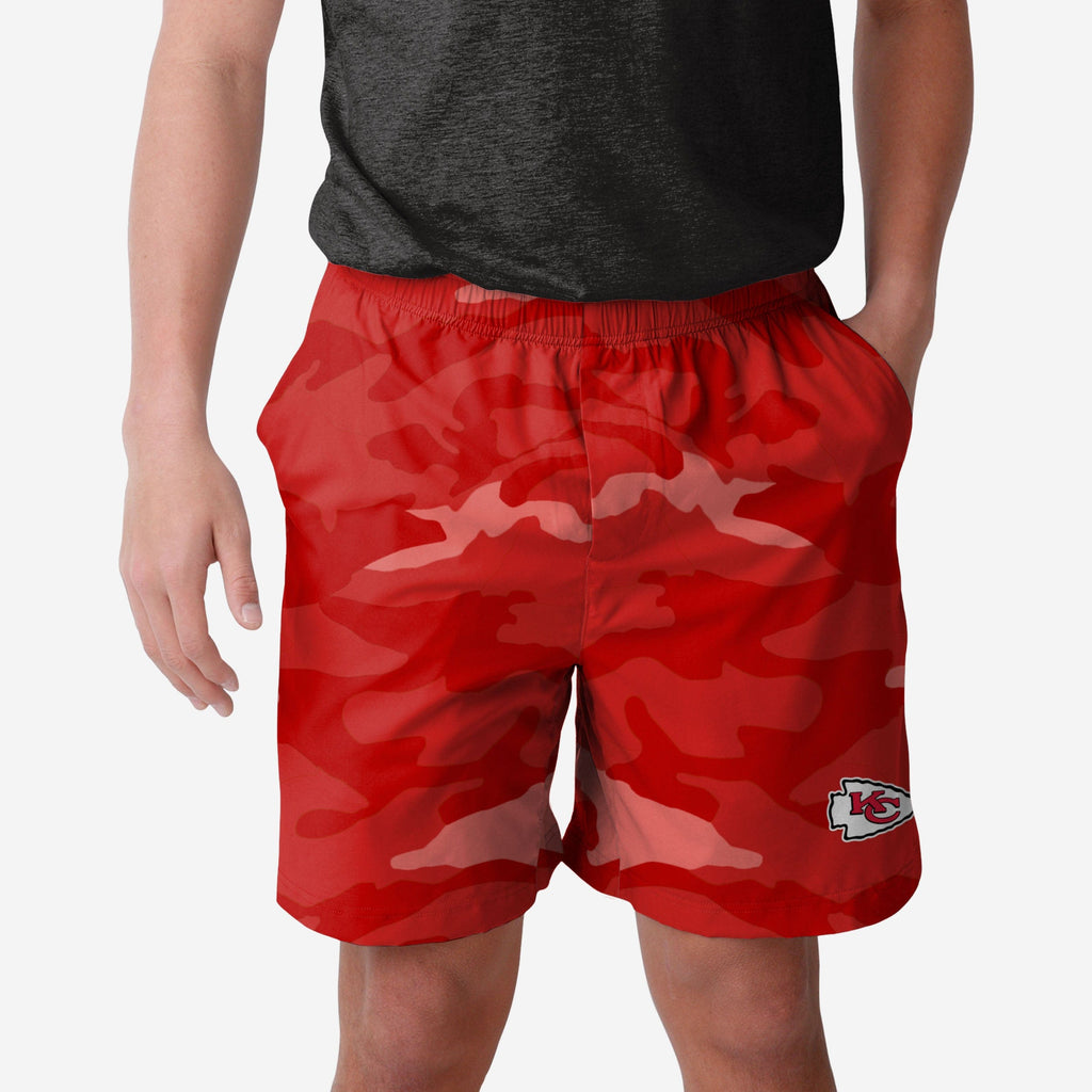 Kansas City Chiefs Tonal Camo Woven Shorts FOCO S - FOCO.com