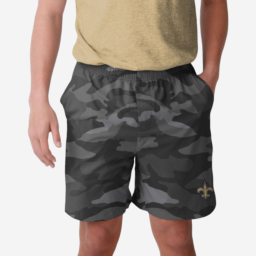 New Orleans Saints Tonal Camo Woven Shorts FOCO S - FOCO.com