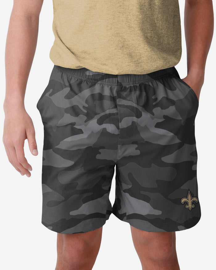 New Orleans Saints Tonal Camo Woven Shorts FOCO S - FOCO.com