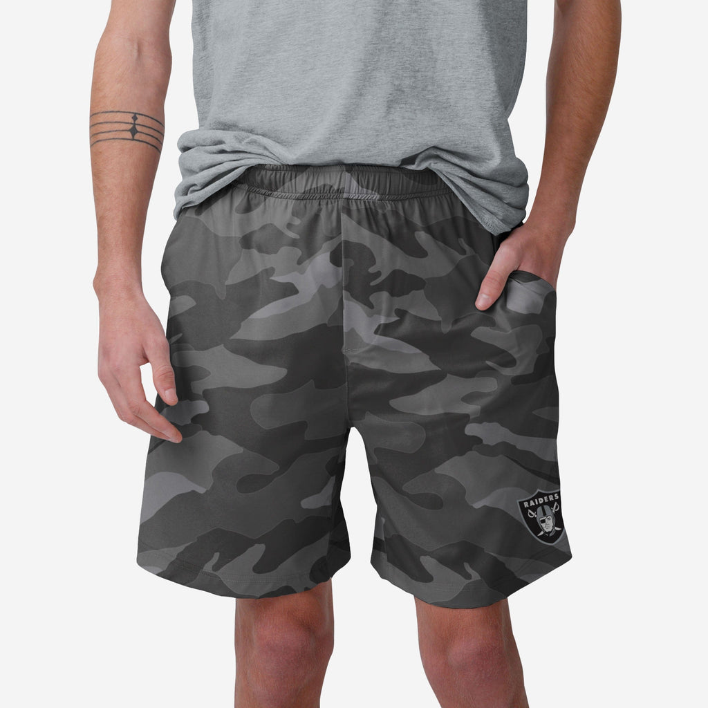 Las Vegas Raiders Tonal Camo Woven Shorts FOCO S - FOCO.com