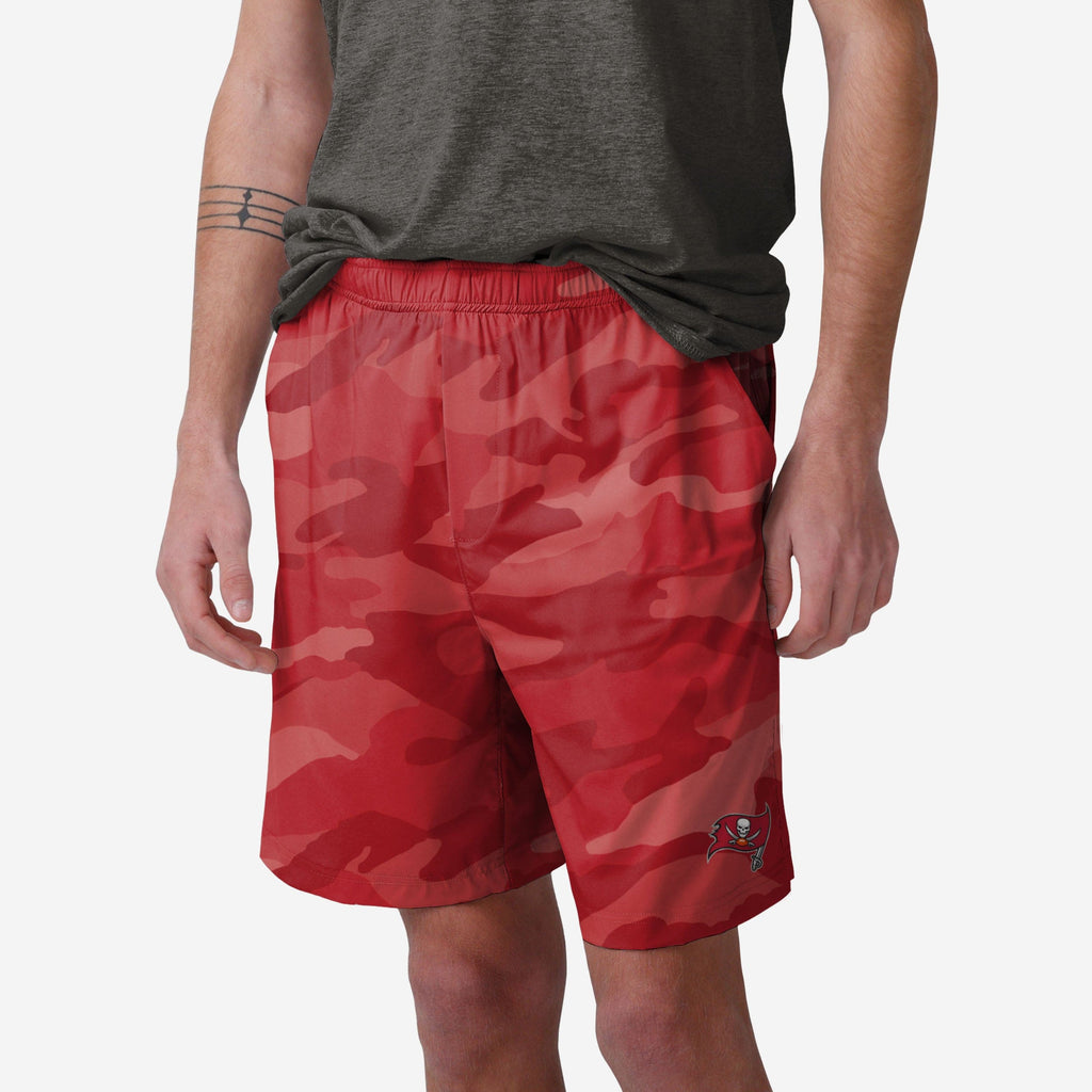 Tampa Bay Buccaneers Tonal Camo Woven Shorts FOCO S - FOCO.com