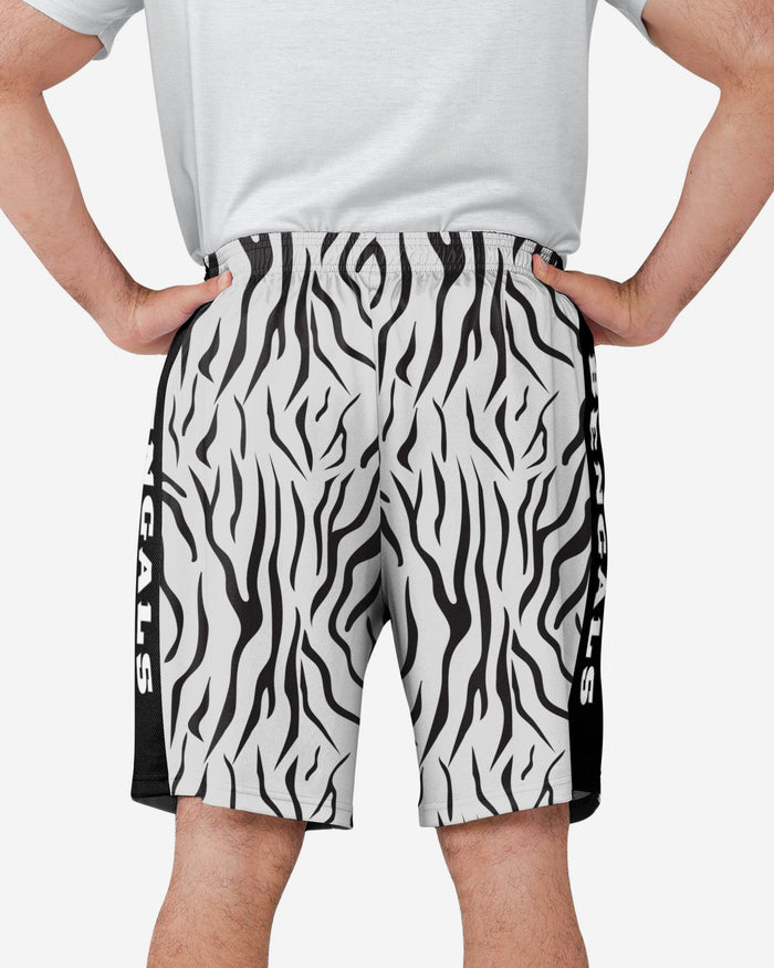 Cincinnati Bengals White Stripe Training Shorts FOCO - FOCO.com