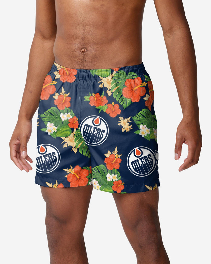 Edmonton Oilers Floral Swimming Trunks FOCO S - FOCO.com