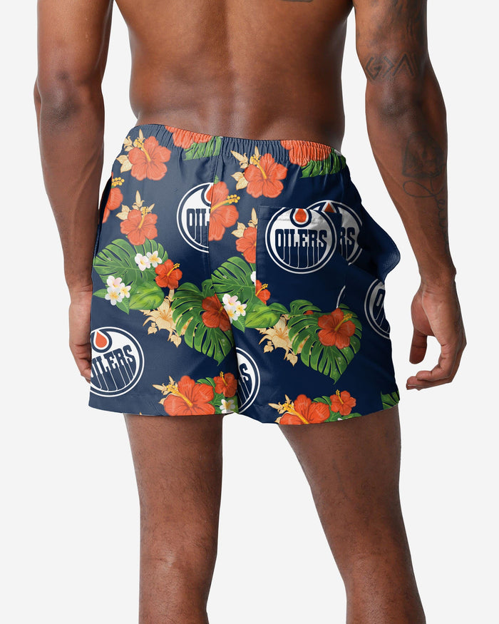 Edmonton Oilers Floral Swimming Trunks FOCO - FOCO.com