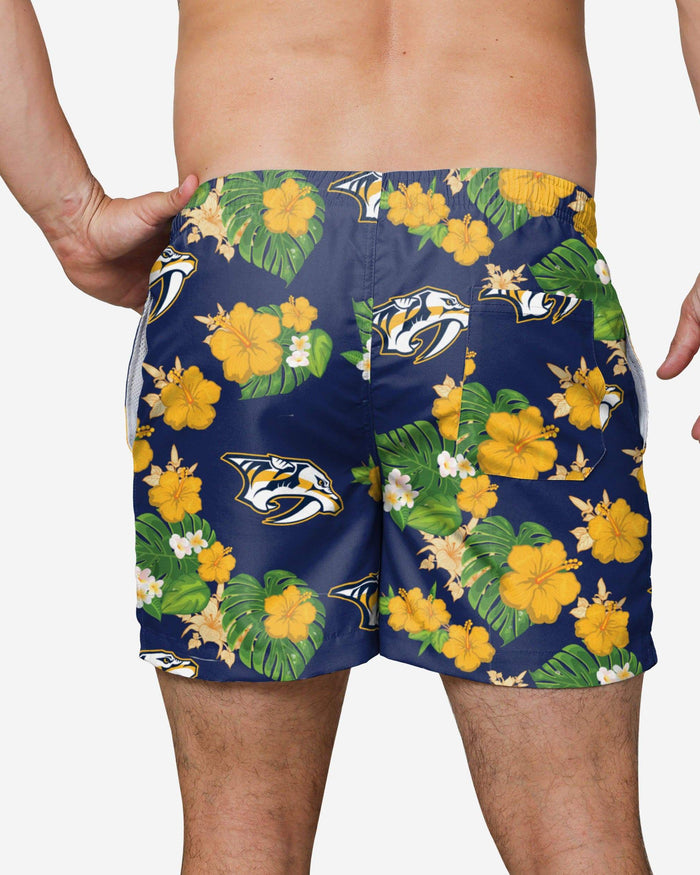 Nashville Predators Floral Swimming Trunks FOCO - FOCO.com