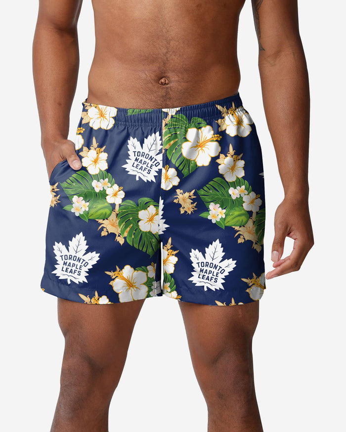 Toronto Maple Leafs Floral Swimming Trunks FOCO S - FOCO.com