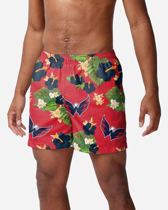 Washington Capitals Floral Swimming Trunks FOCO S - FOCO.com