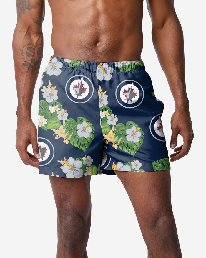 Winnipeg Jets Floral Swimming Trunks FOCO S - FOCO.com