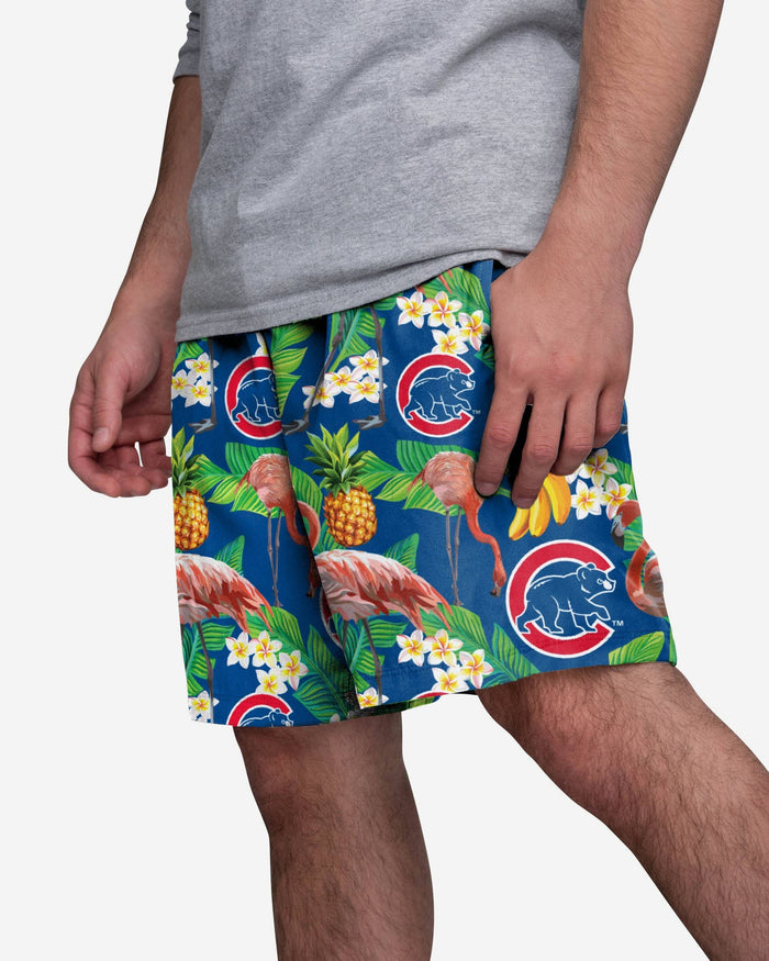 Chicago Cubs Floral Shorts FOCO S - FOCO.com