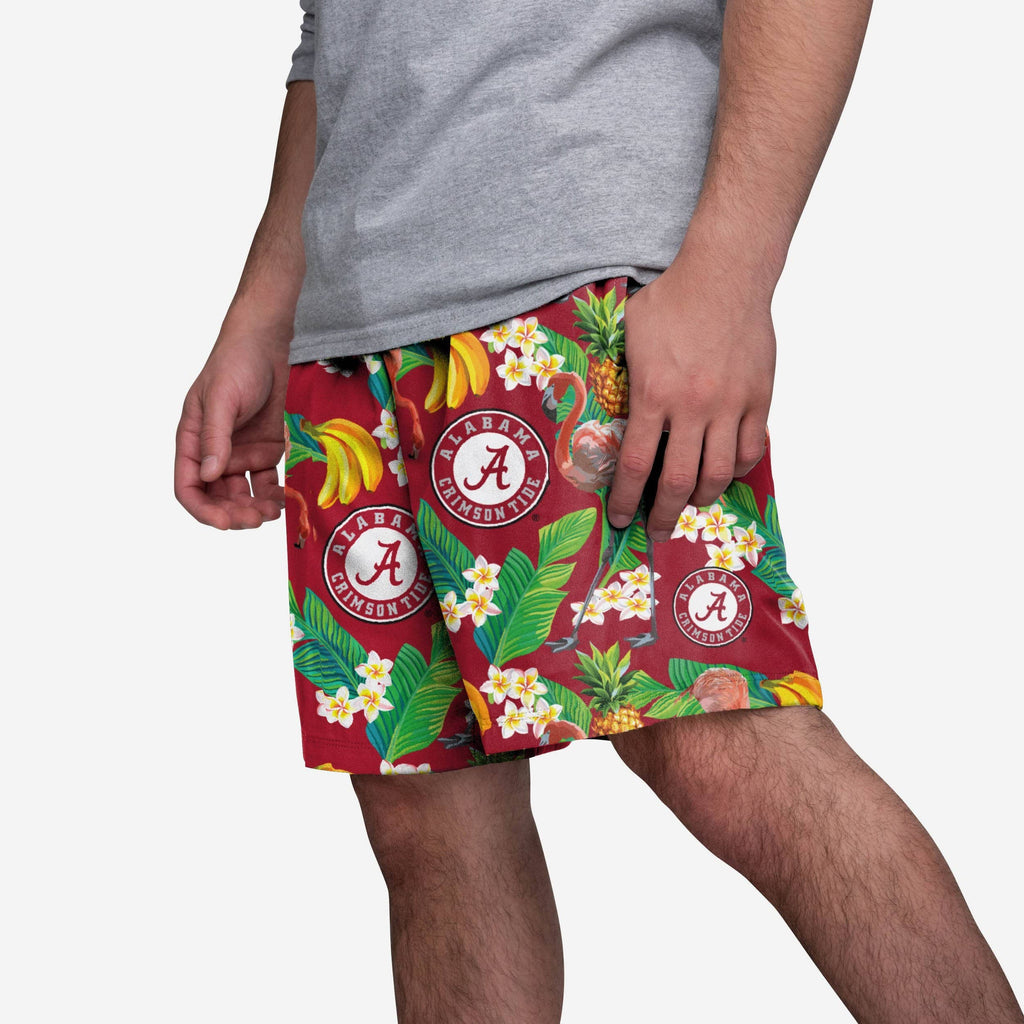 Alabama Crimson Tide Floral Shorts FOCO S - FOCO.com