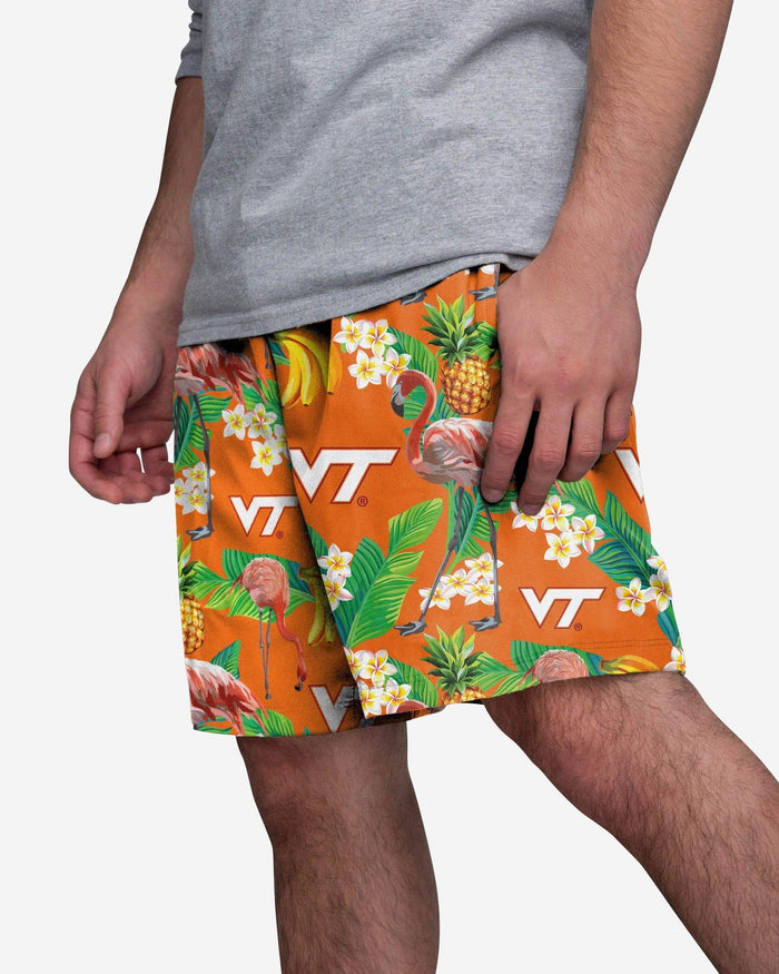 Virginia Tech Hokies Floral Shorts FOCO S - FOCO.com