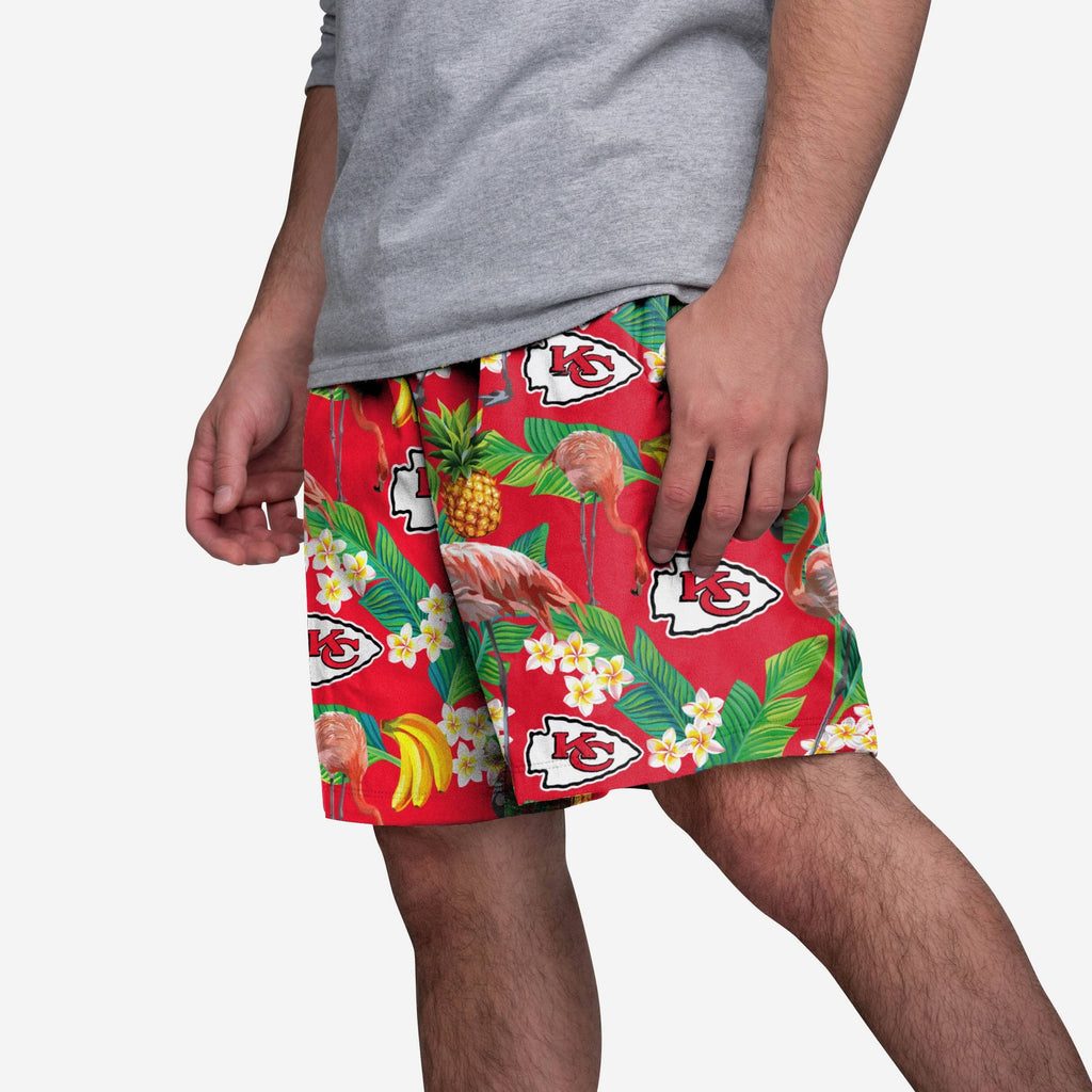 Kansas City Chiefs Floral Shorts FOCO S - FOCO.com