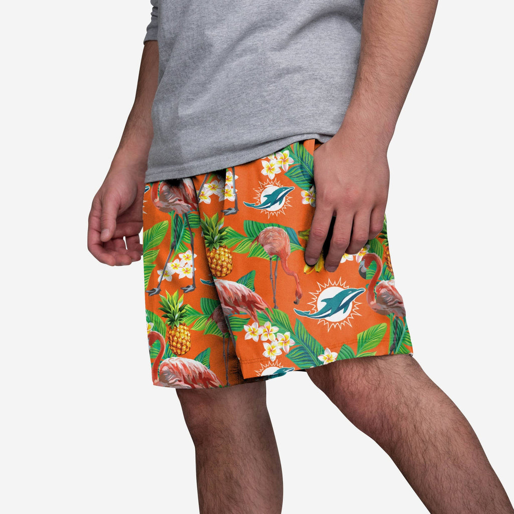 Miami Dolphins Floral Shorts FOCO S - FOCO.com