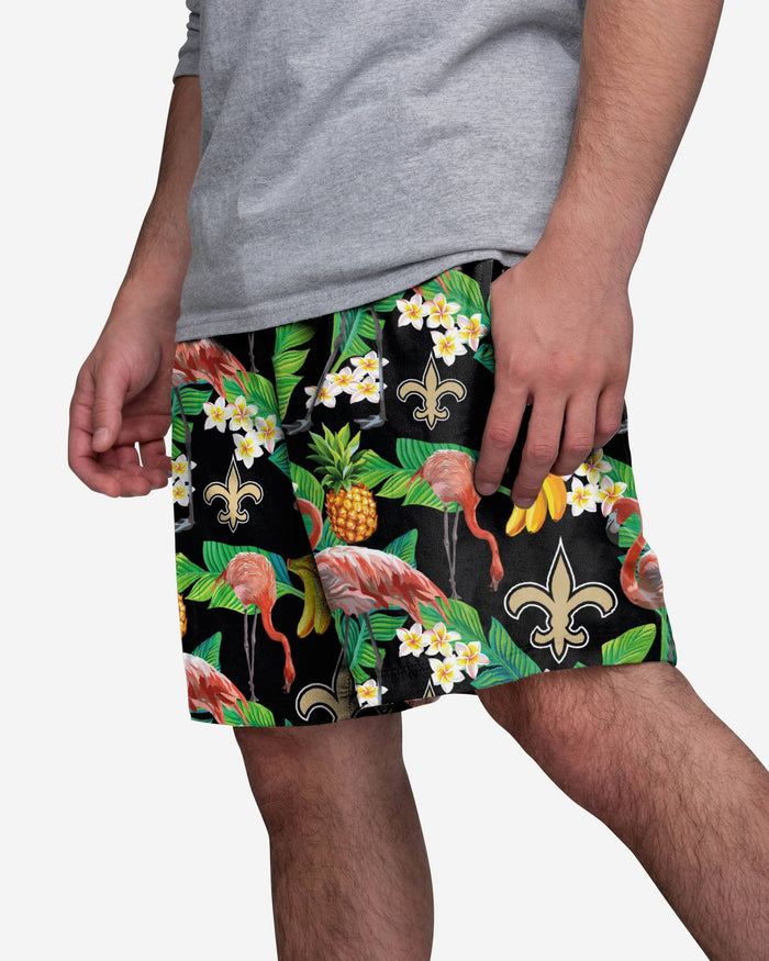 New Orleans Saints Floral Shorts FOCO S - FOCO.com