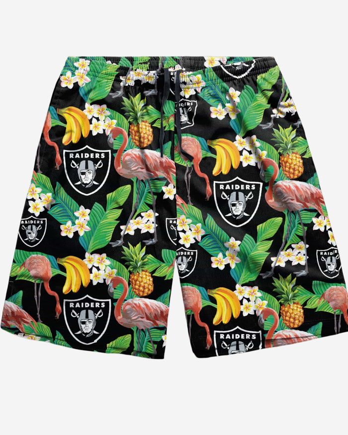 Las Vegas Raiders Floral Shorts FOCO - FOCO.com