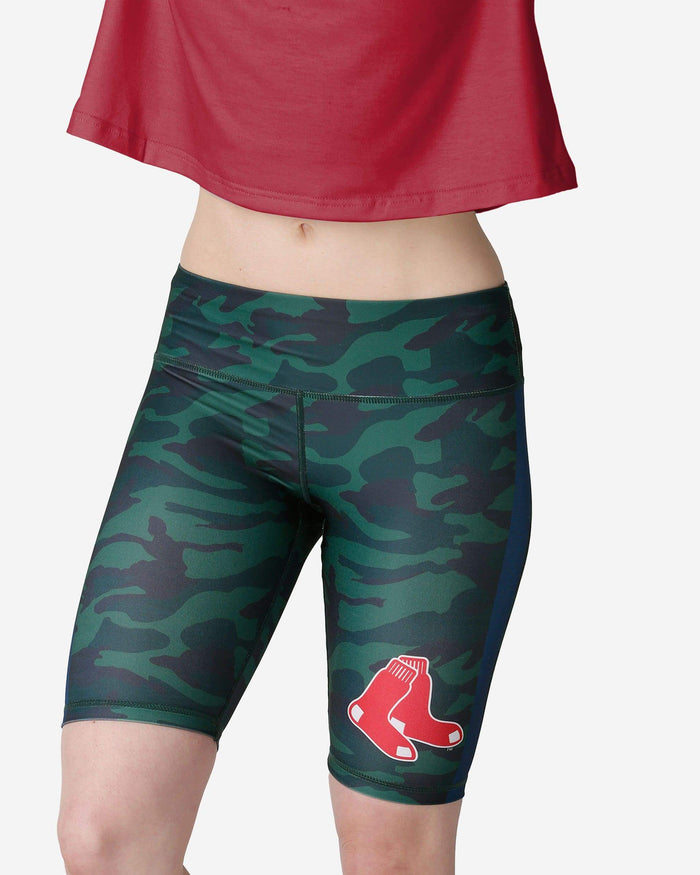 Boston Red Sox Womens Camo Bike Shorts FOCO S - FOCO.com