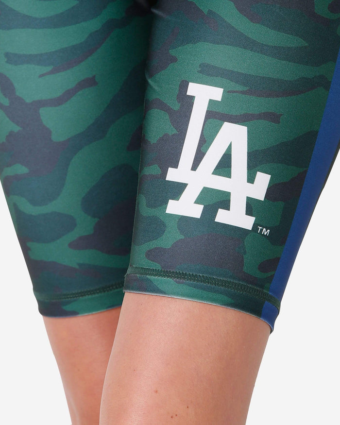 Los Angeles Dodgers Womens Camo Bike Shorts FOCO - FOCO.com