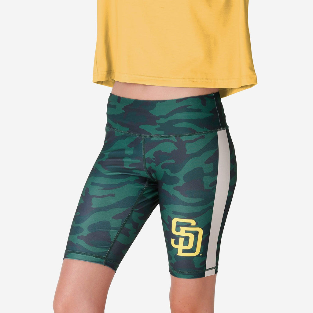 San Diego Padres Womens Camo Bike Shorts FOCO S - FOCO.com