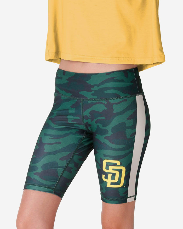 San Diego Padres Womens Camo Bike Shorts FOCO S - FOCO.com