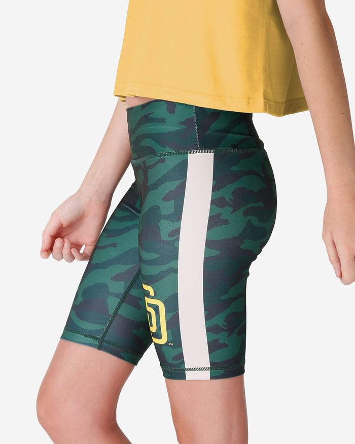 San Diego Padres Womens Camo Bike Shorts FOCO - FOCO.com