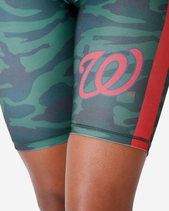 Washington Nationals Womens Camo Bike Shorts FOCO - FOCO.com