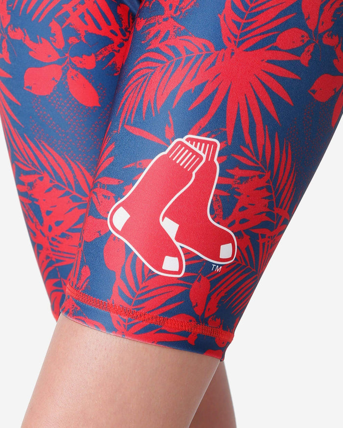 Boston Red Sox Womens Floral Bike Shorts FOCO - FOCO.com